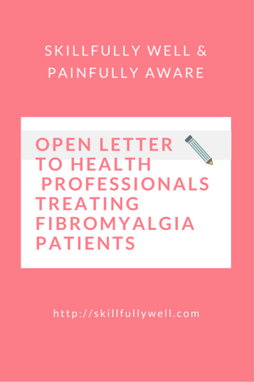 Open Letter to Health Providers